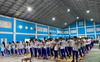 SMA Muhammadiyah 7 Yogyakarta Peringati Hari Anak Nasional dengan Apel dan Senam Bersama